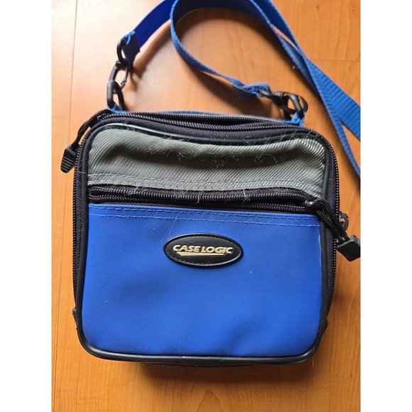 Case Logic Accessories - Case Logic Electronics Organizer Travel Case Blue Gray Zipper Pouch Bag